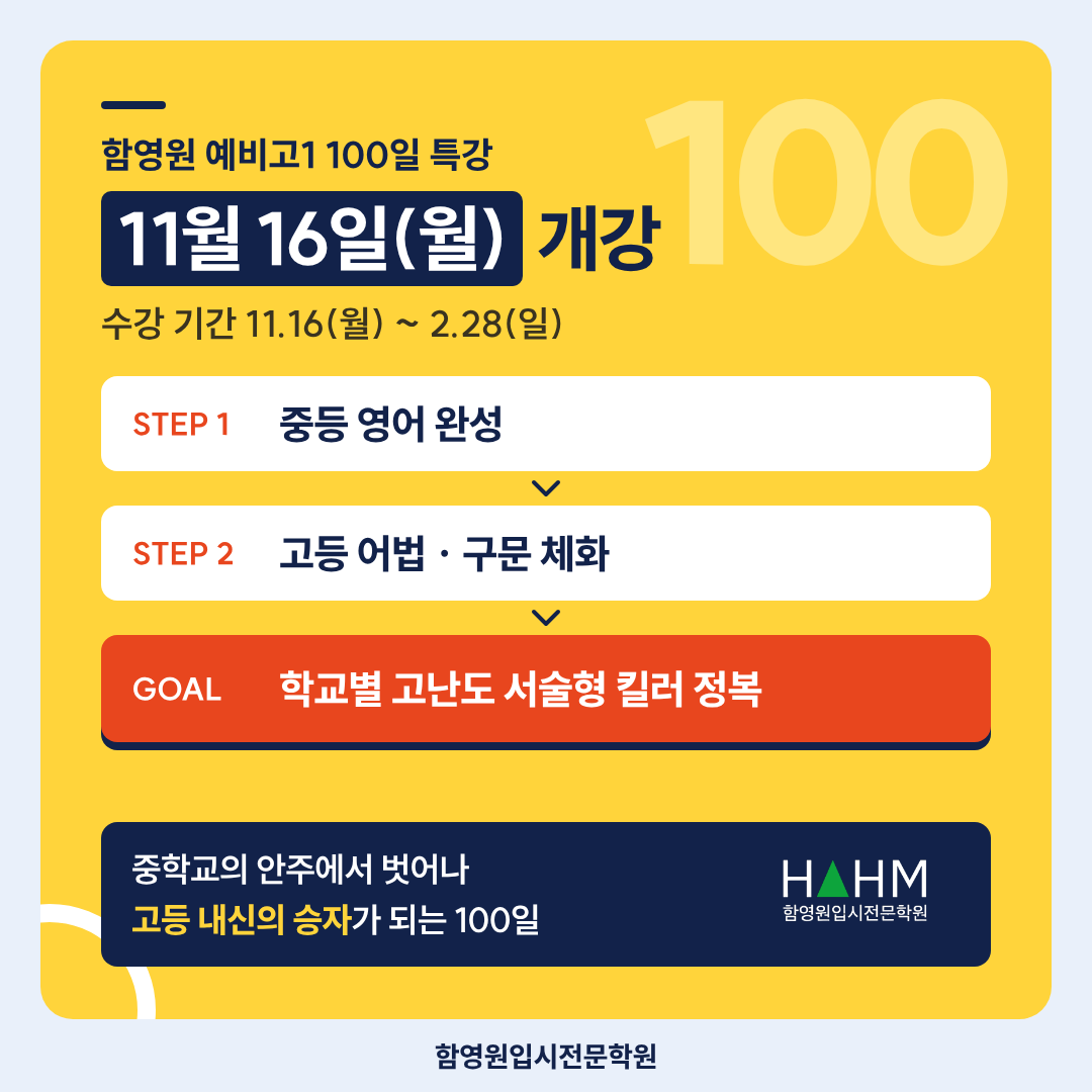 예비고1 설명회 함영원학원 박선애 김수림 예비고1 설명회 함영원학원 박선애 김수림
